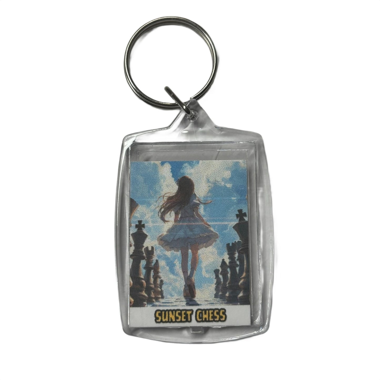 Adventure Girl - Chess  Photo Keychain