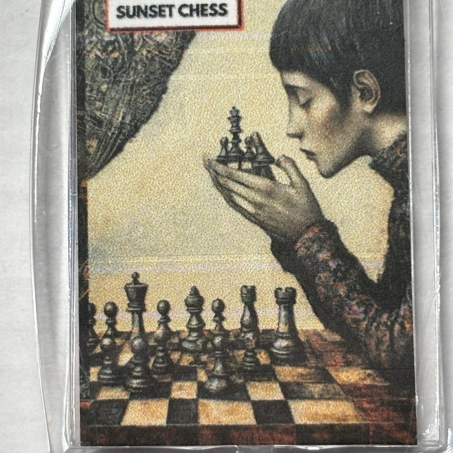 Mysterious Woman - Chess  Photo Keychain