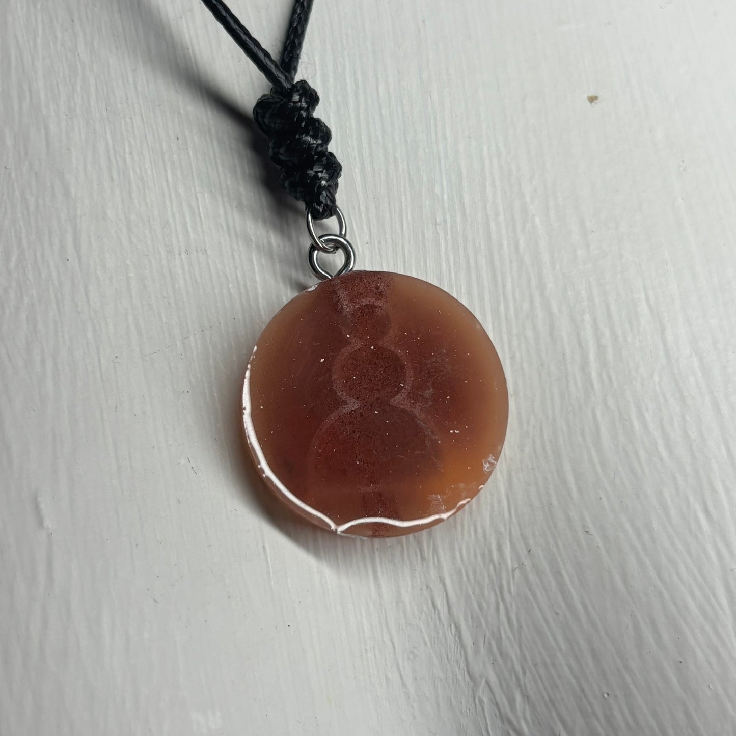 Brown Pawn - Handmade Resin Chess Necklace