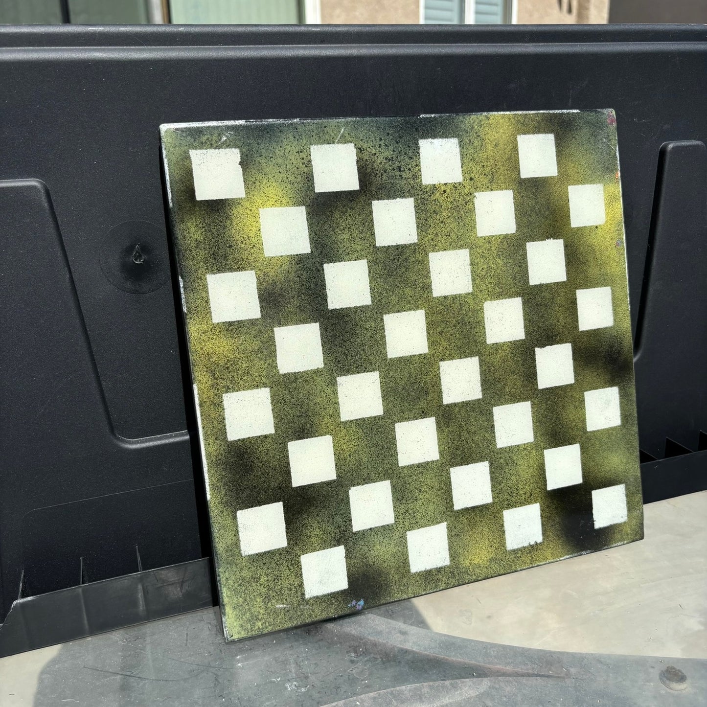 Swamp Green - Resin Coated Chess Board