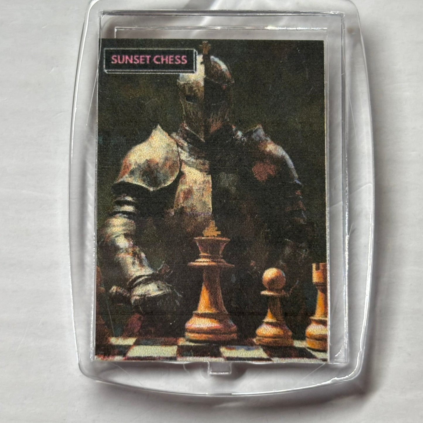 Brave Knight - Chess  Photo Keychain