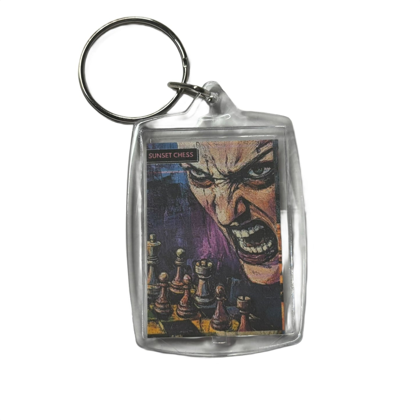 Enraged Queen - Chess  Photo Keychain