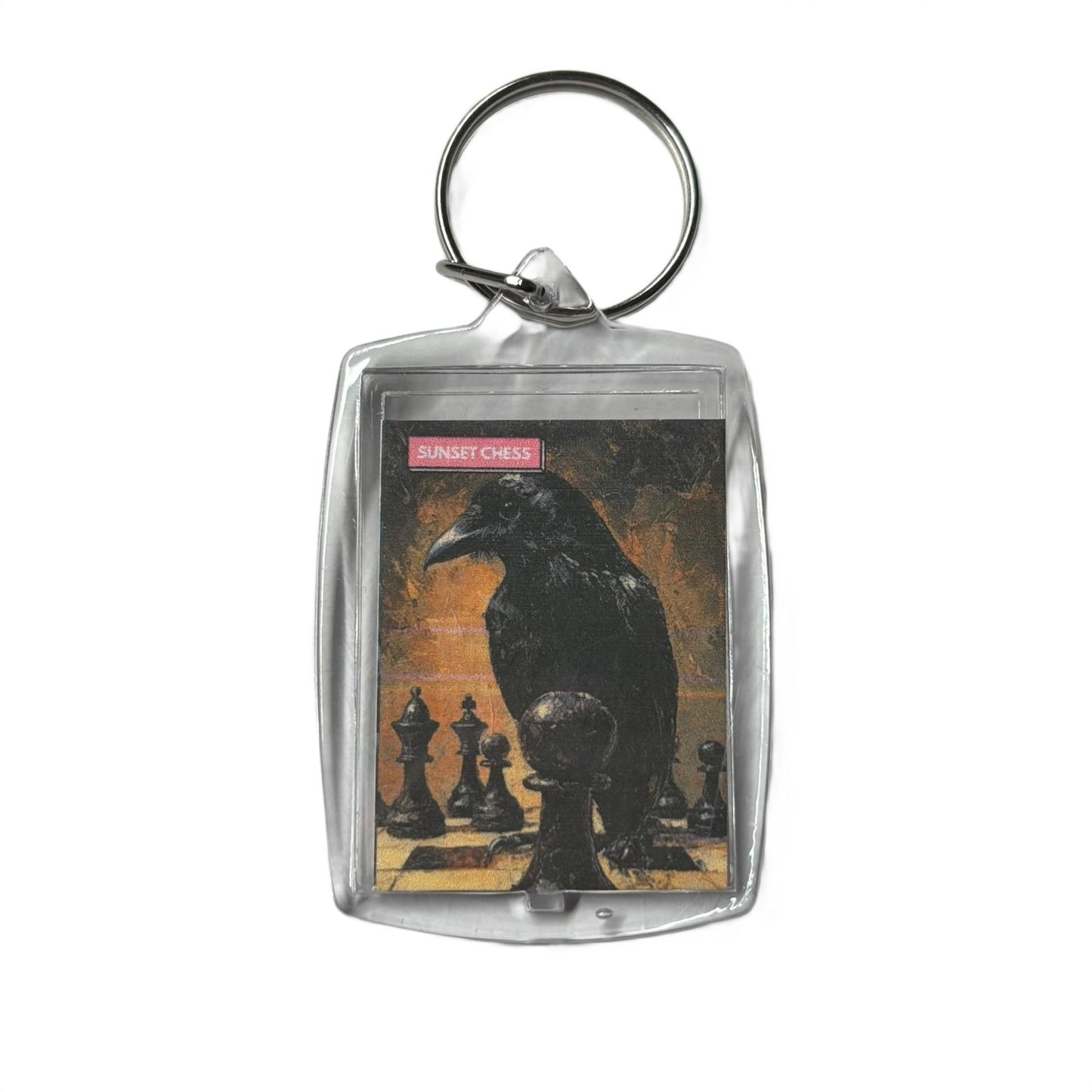 Ravens Pawn - Chess  Photo Keychain