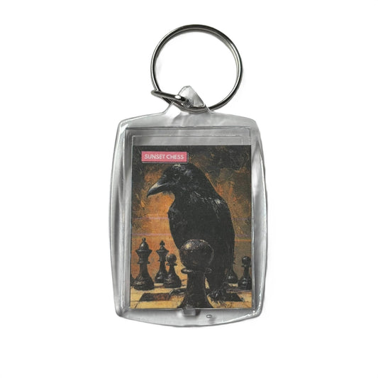 Ravens Pawn - Chess  Photo Keychain