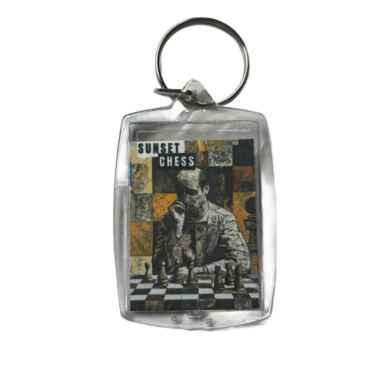 Thinking - Chess  Photo Keychain