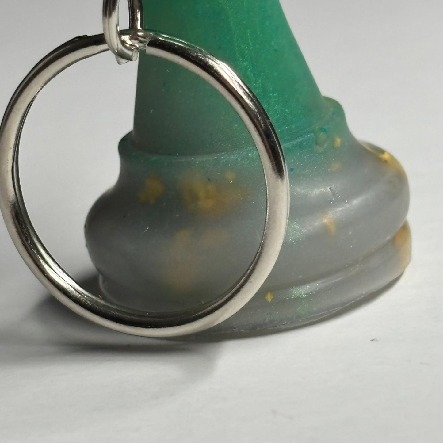 Green King - Handmade Resin Keychain