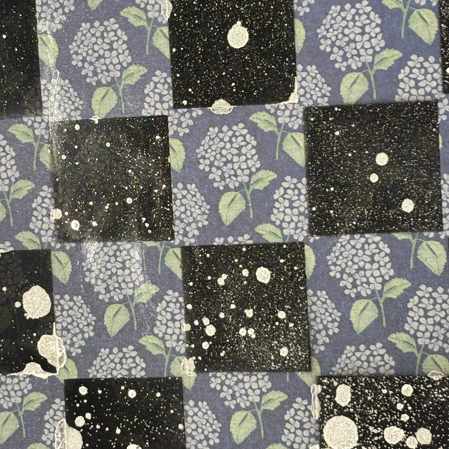 Vintage Flowers - Scrapbook Chess Board