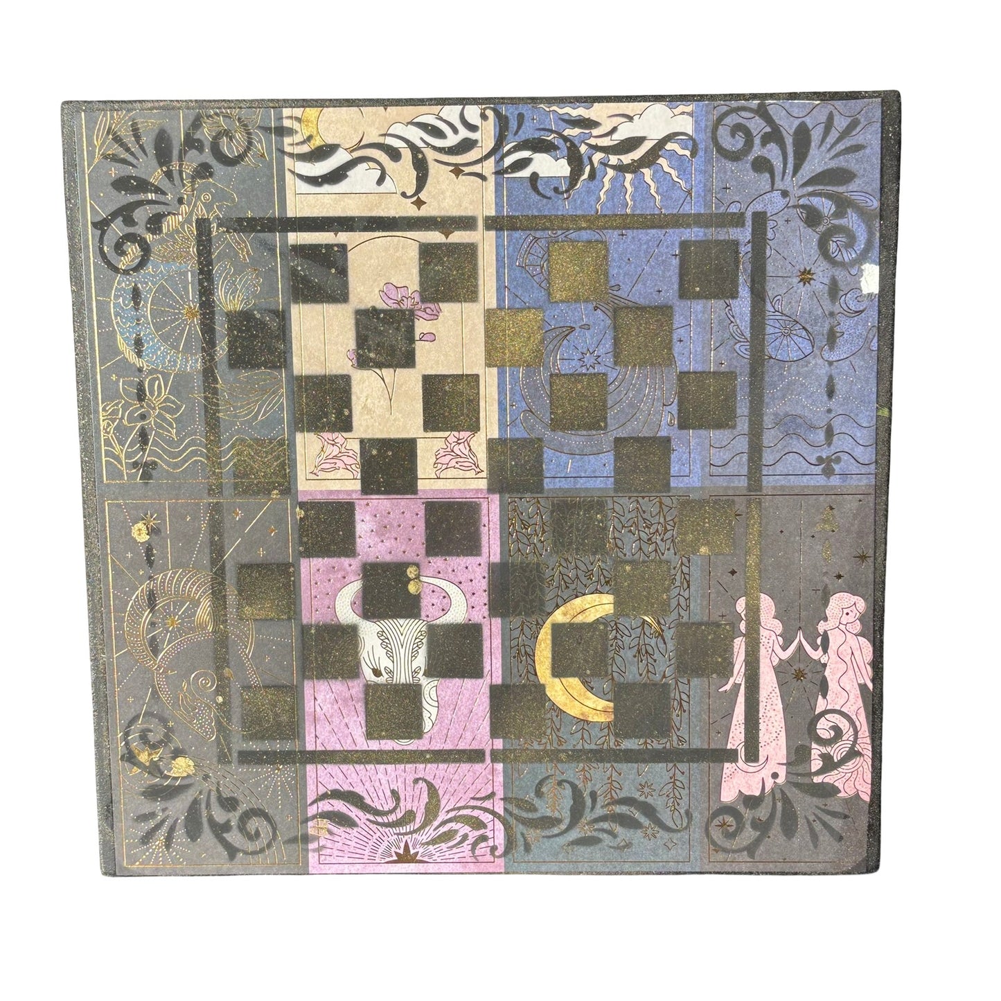 Midnight Collage - Scrapbook Chess Board