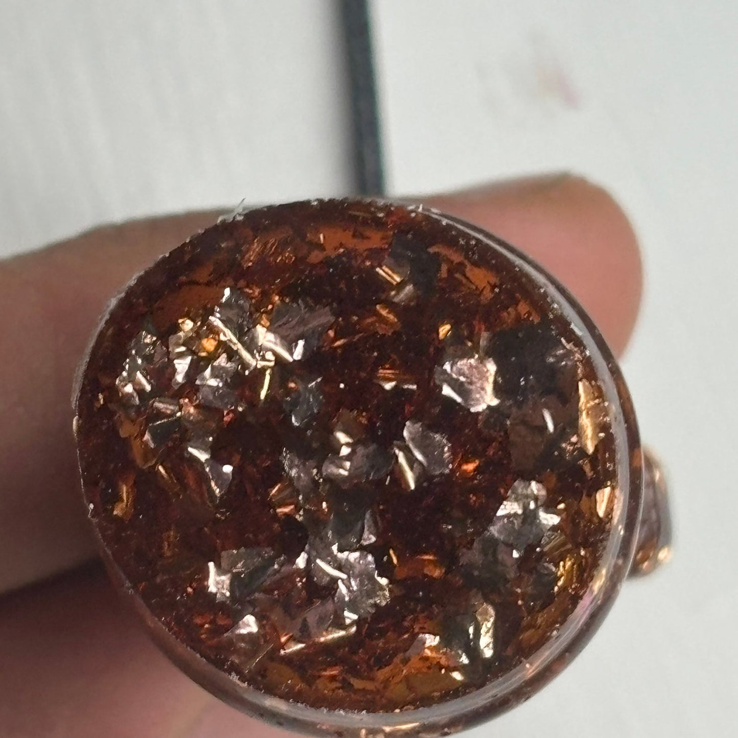 Dark Amber Knight - Handmade Resin Chess Necklace