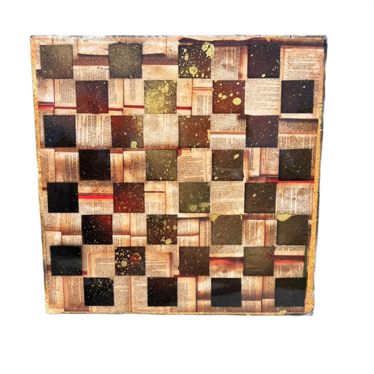 The Classic Papers - Resin Coated Chess Board