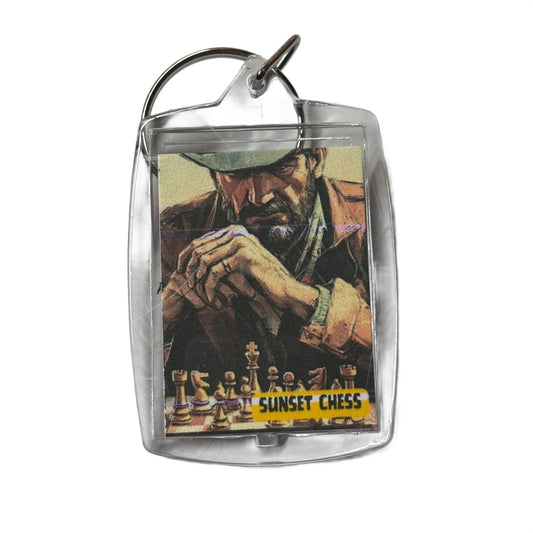 Cowboy - Chess  Photo Keychain