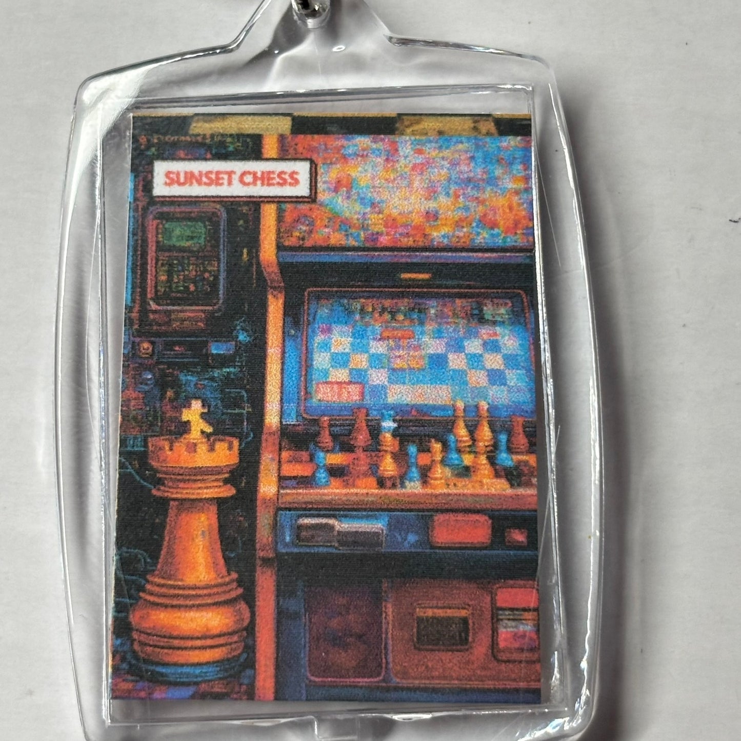 Arcade - Chess  Photo Keychain