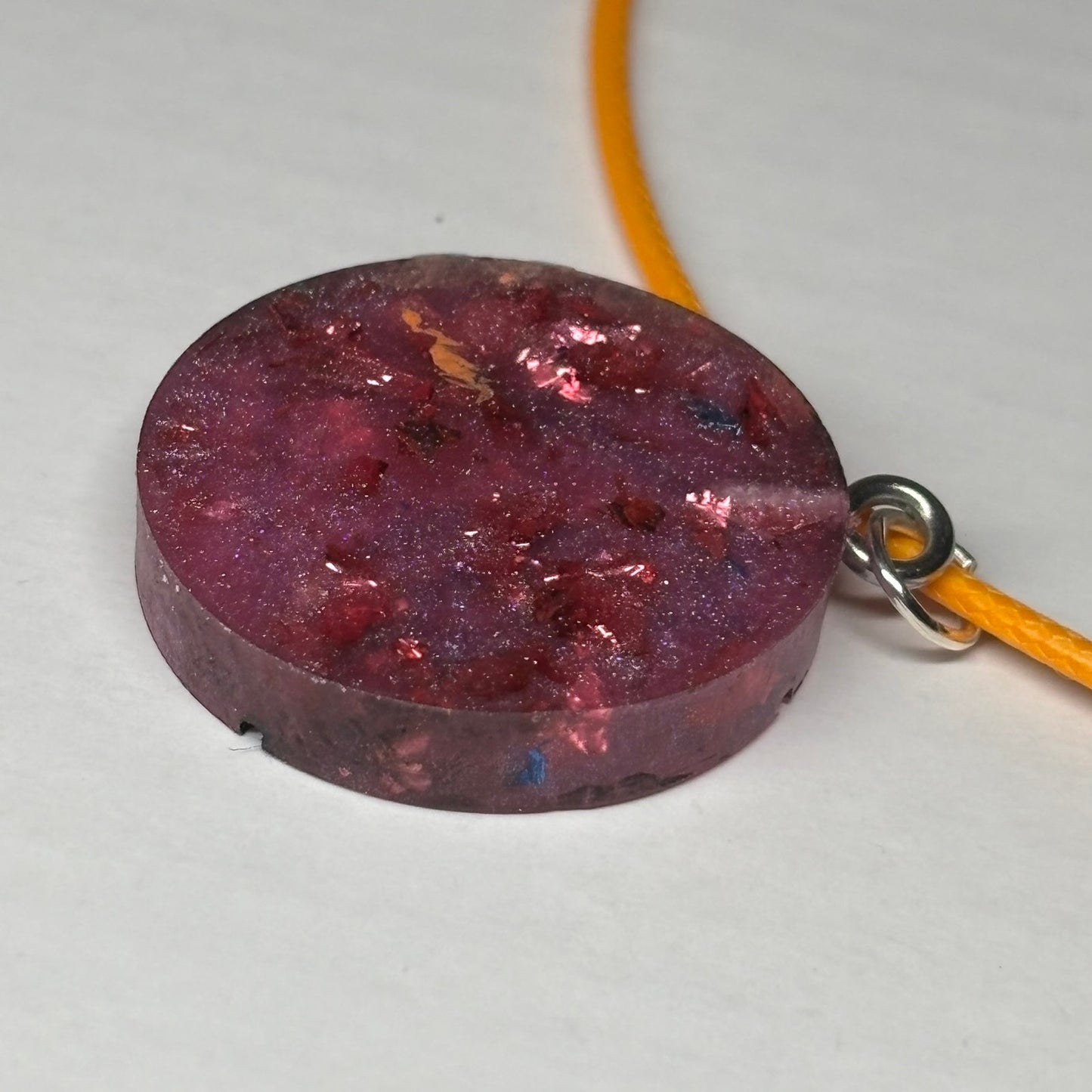 Purple/Pink Knight - Handmade Resin Chess Necklace