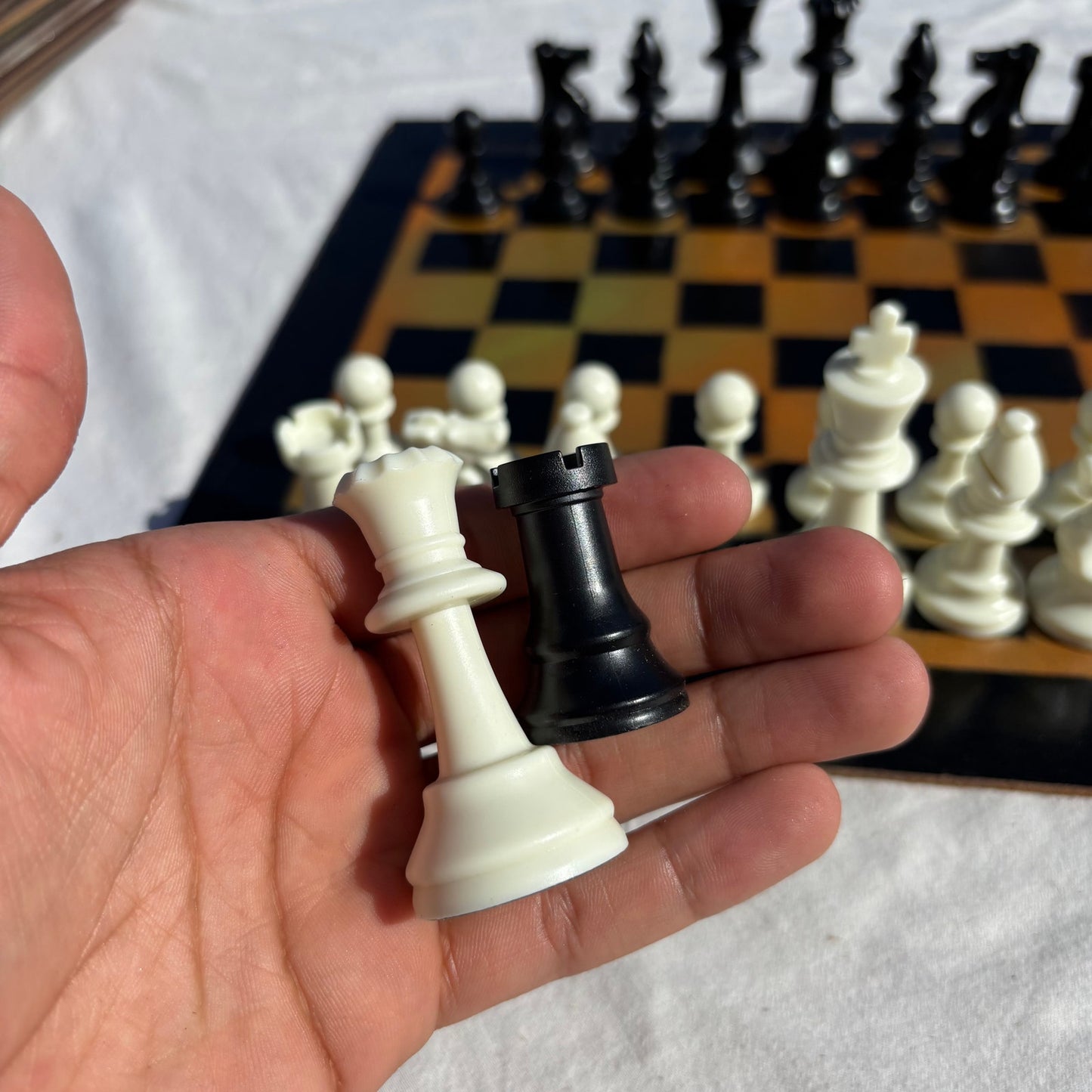 Supreme Orange - Painted Chess Set