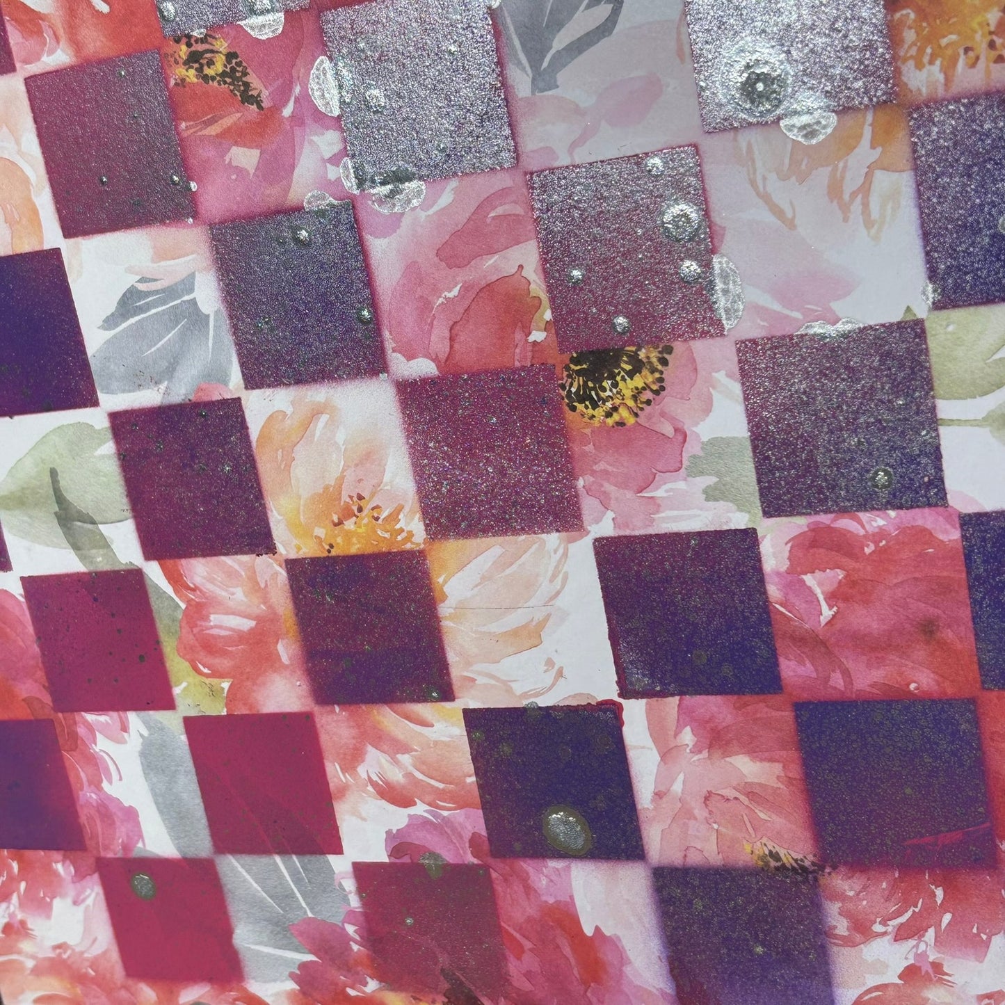 Pink Purple Sublime - Scrapbook Chess Board