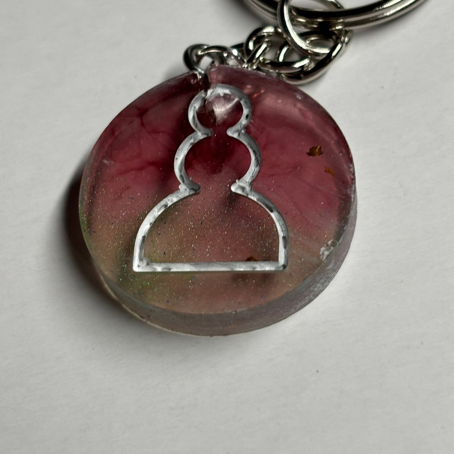 Fading Violet Pawn - Handmade Resin Keychain