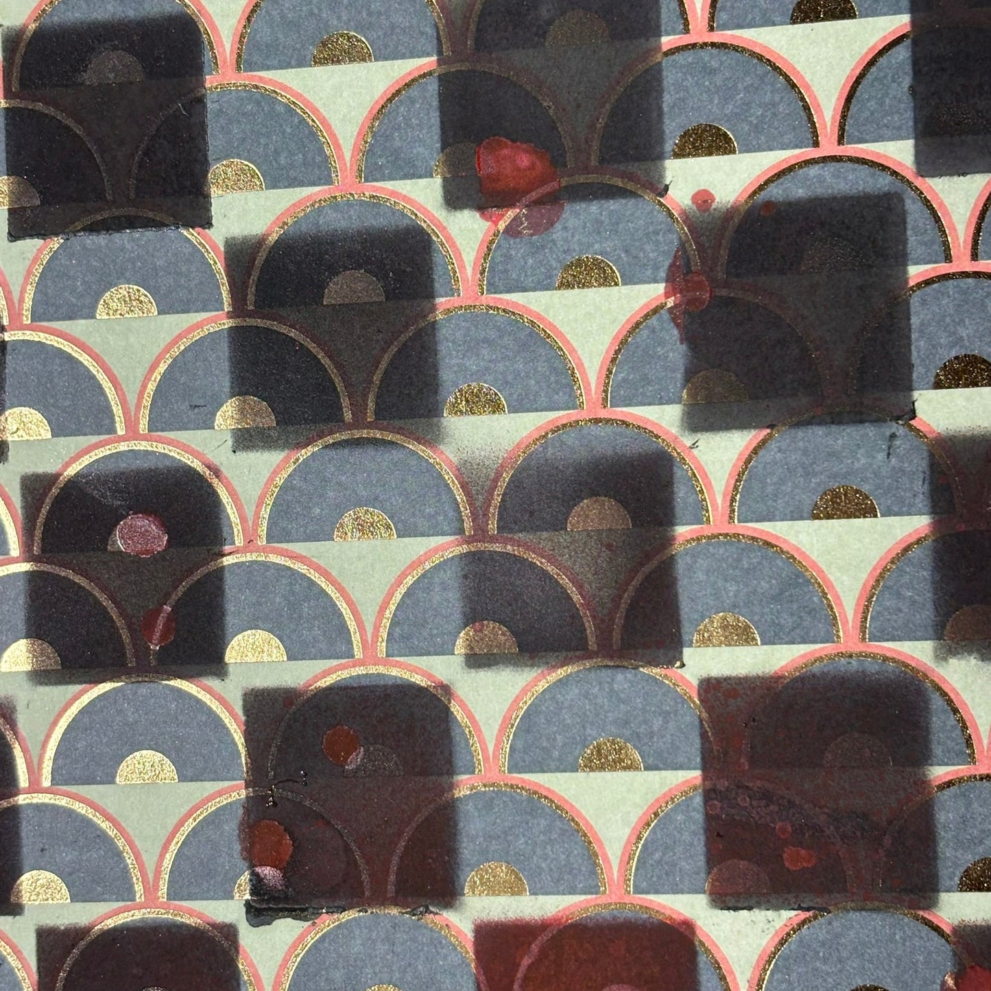 Dark Hue Green - Scrapbook Chess Board