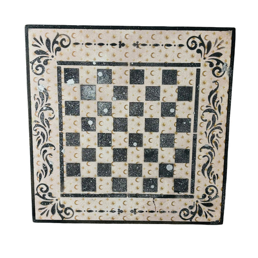 Cream Moon - Scrapbook Chess Board