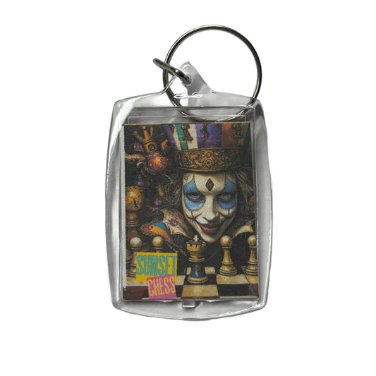 Painted Face - Chess  Photo Keychain