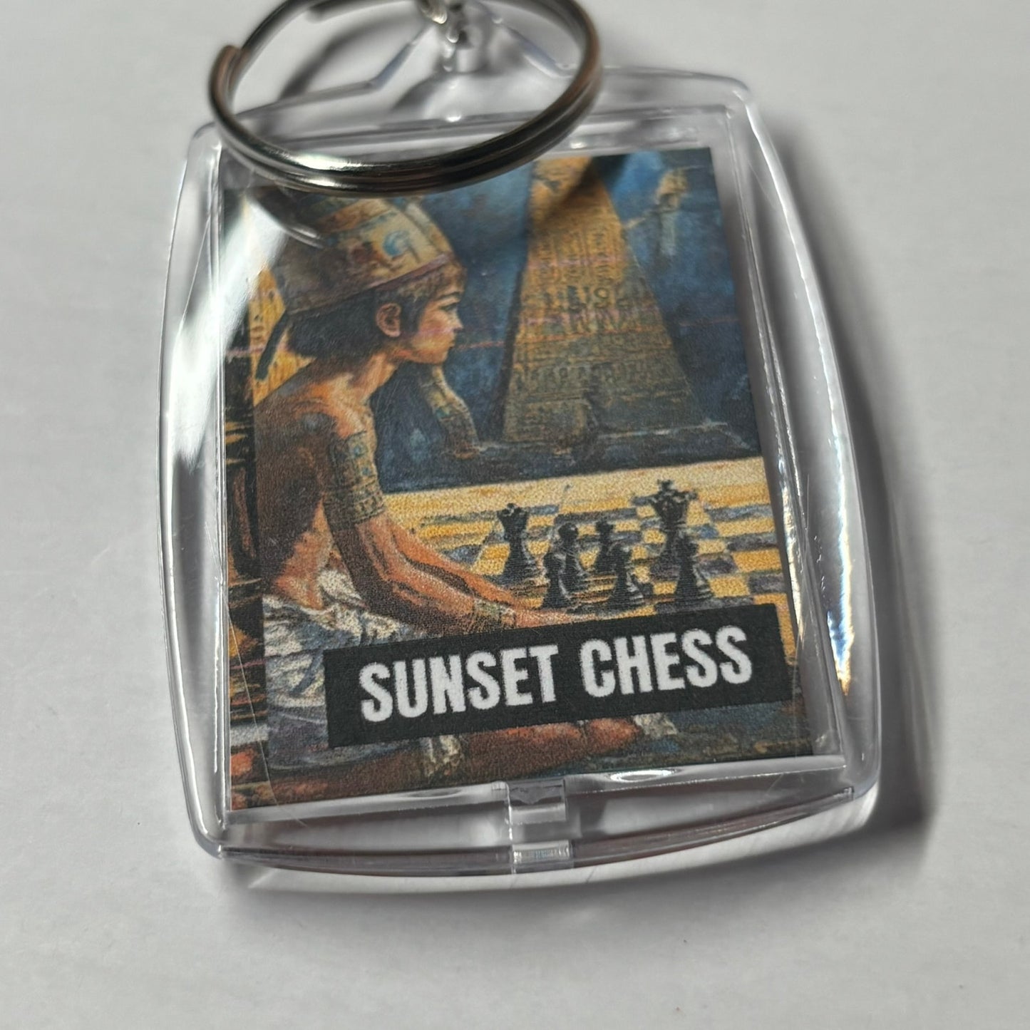 Young Egyptian - Chess  Photo Keychain