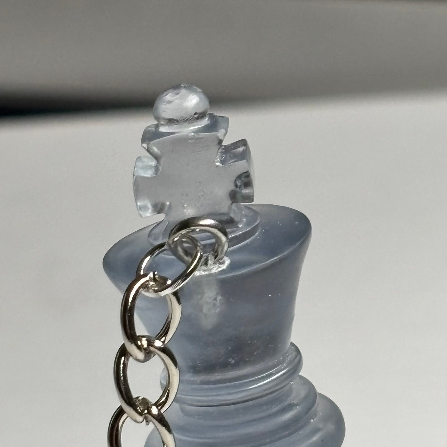 Light Blue King - Handmade Resin Keychain