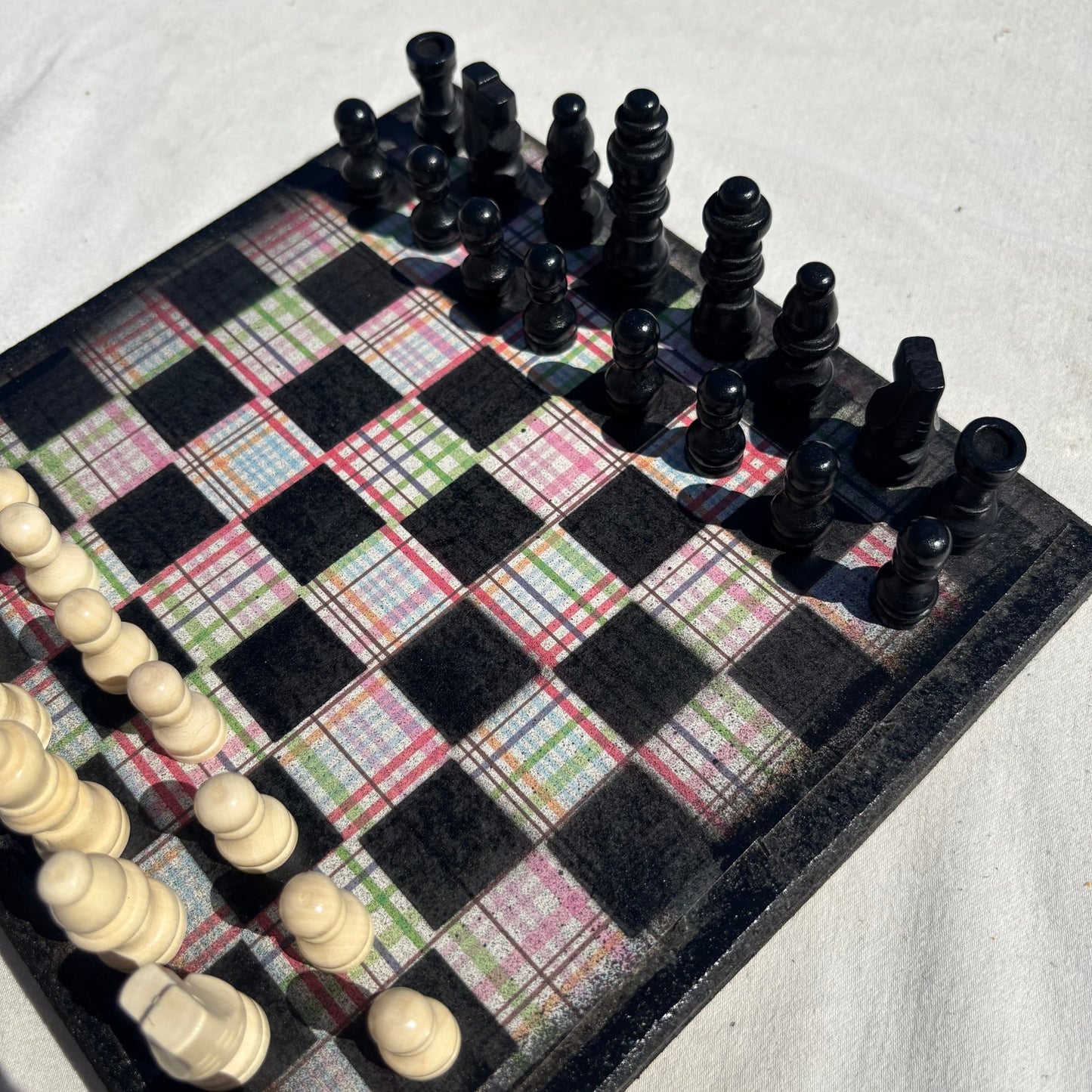 Colorful Lines - Scrapbook Chess Set