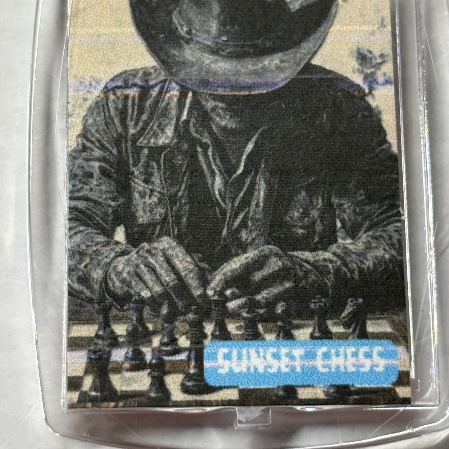 Stoic Cowboy - Chess  Photo Keychain