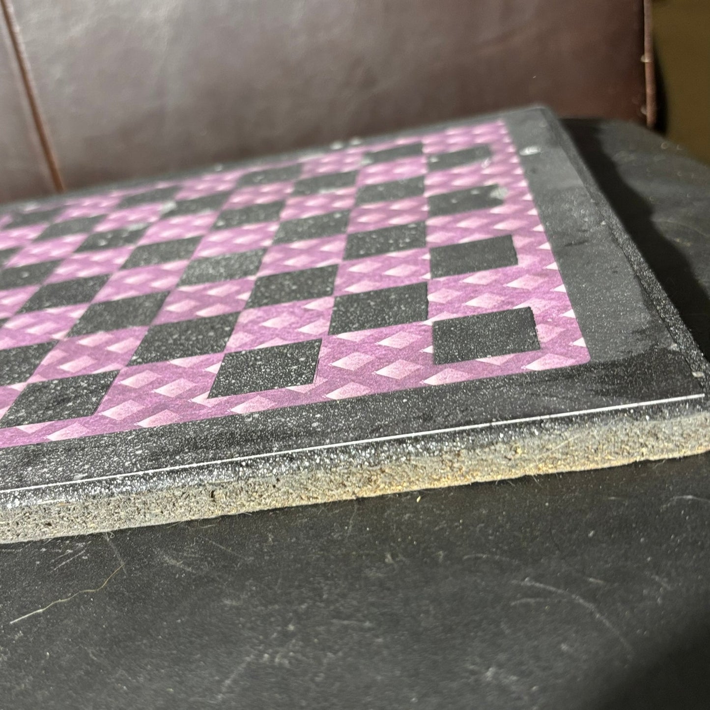 Purple & Black - Scrapbook Chess Board