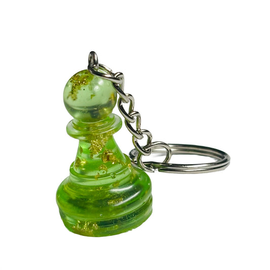 Green Pawn - Handmade Resin Keychain