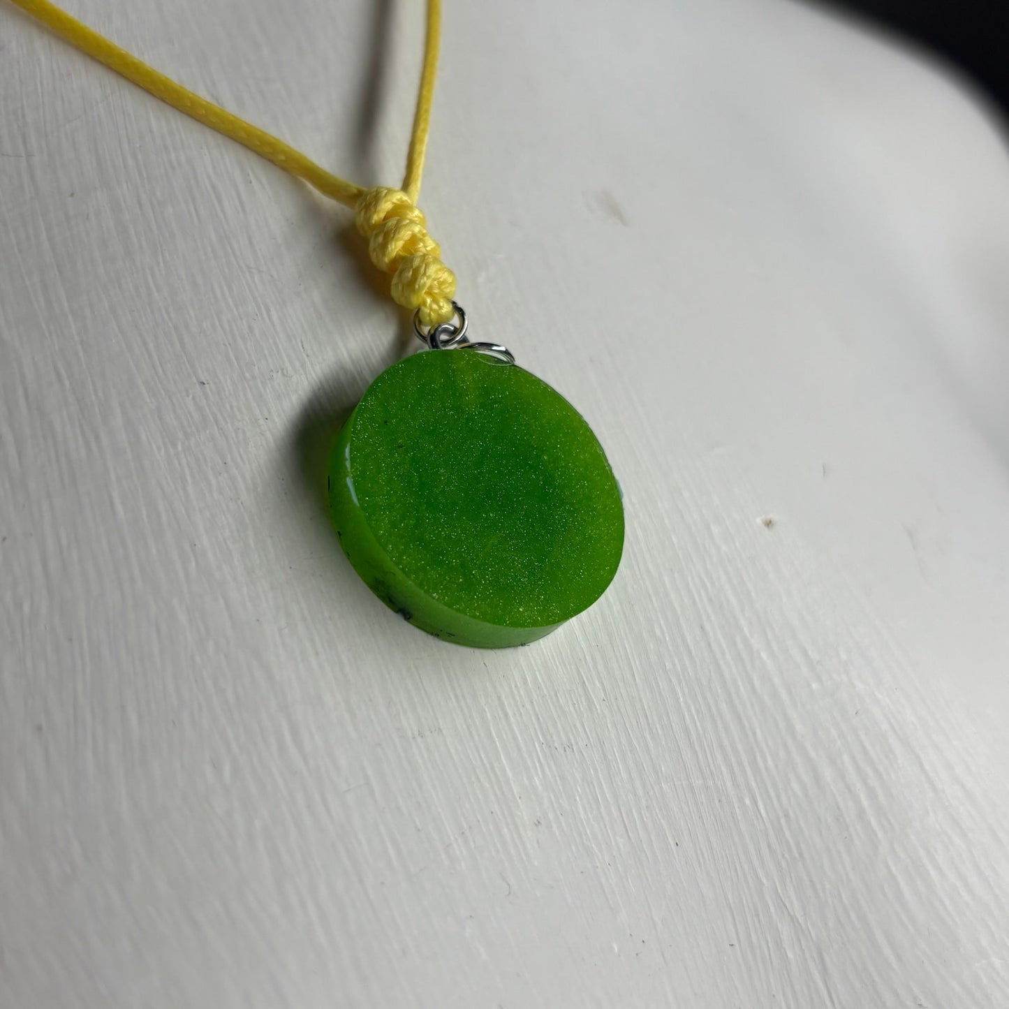 Green Knight - Handmade Resin Chess Necklace