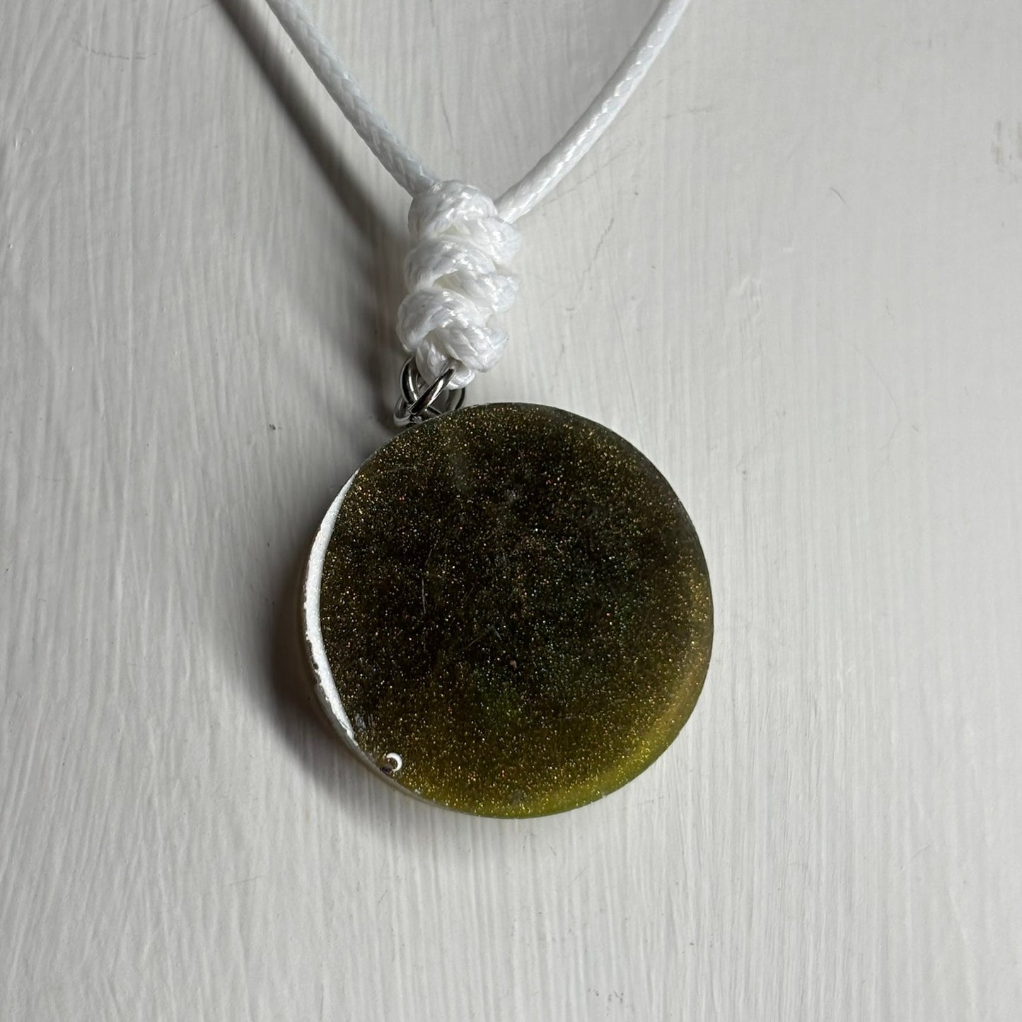 Dirty Green Pawn - Handmade Resin Chess Necklace