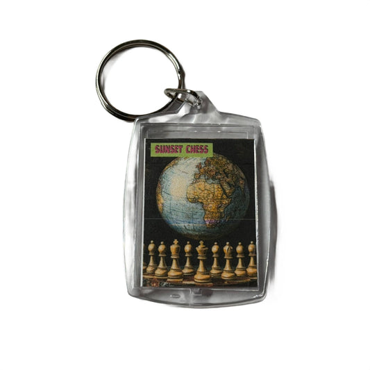 The Globe - Chess  Photo Keychain