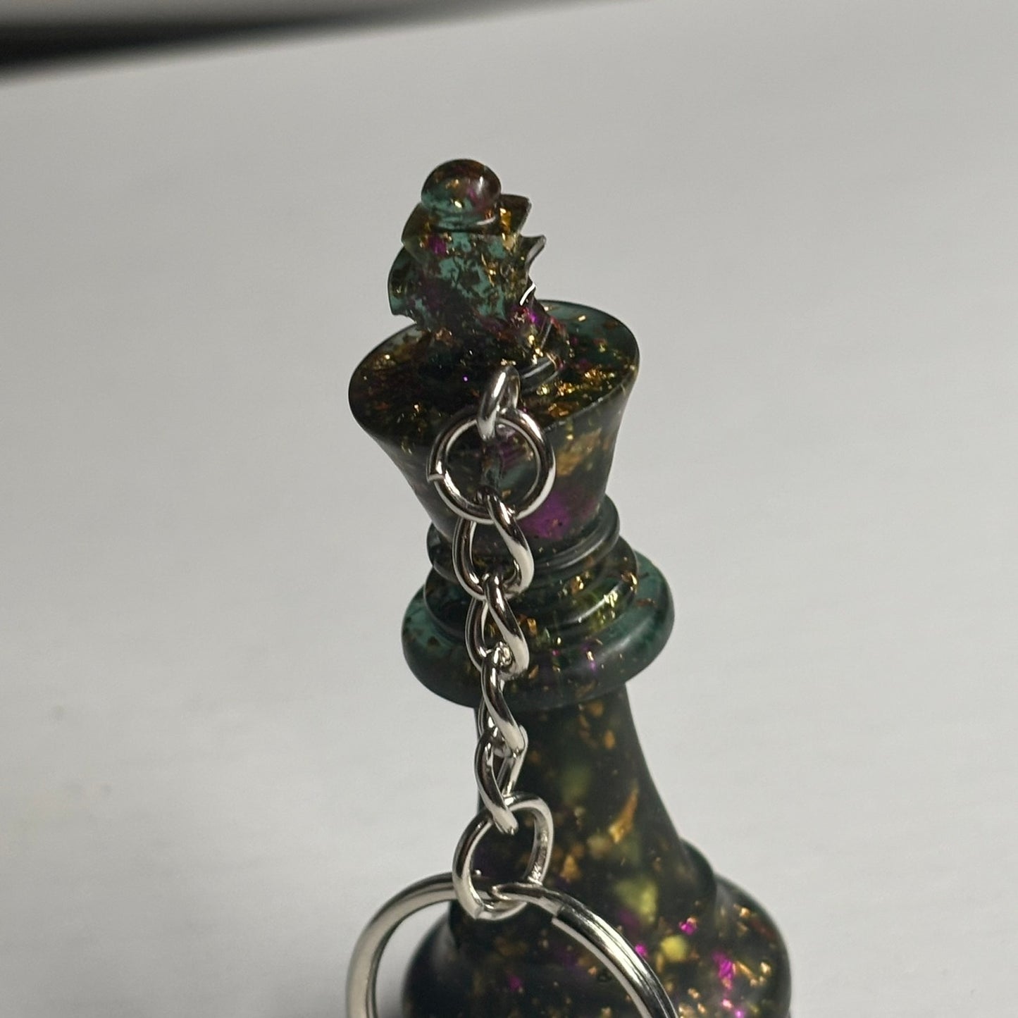 Royal Green King - Handmade Resin Keychain