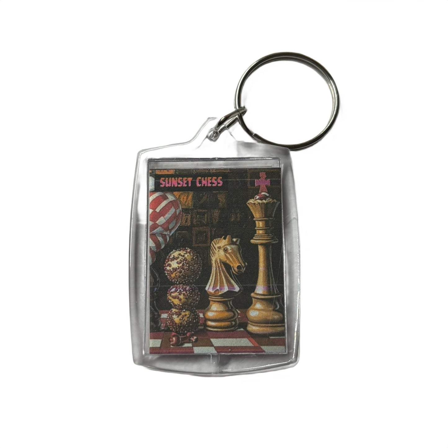 Knight & King - Chess  Photo Keychain