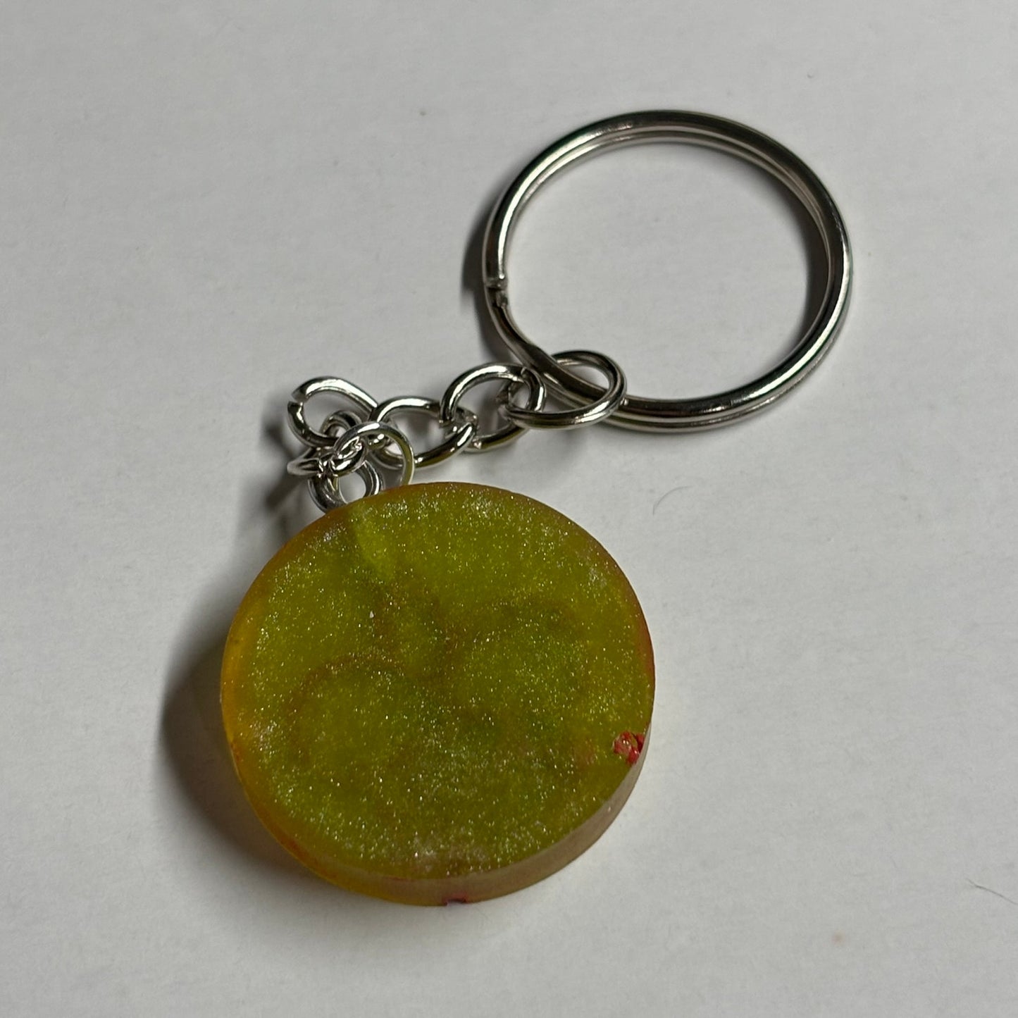 Yellow Red King - Handmade Resin Keychain