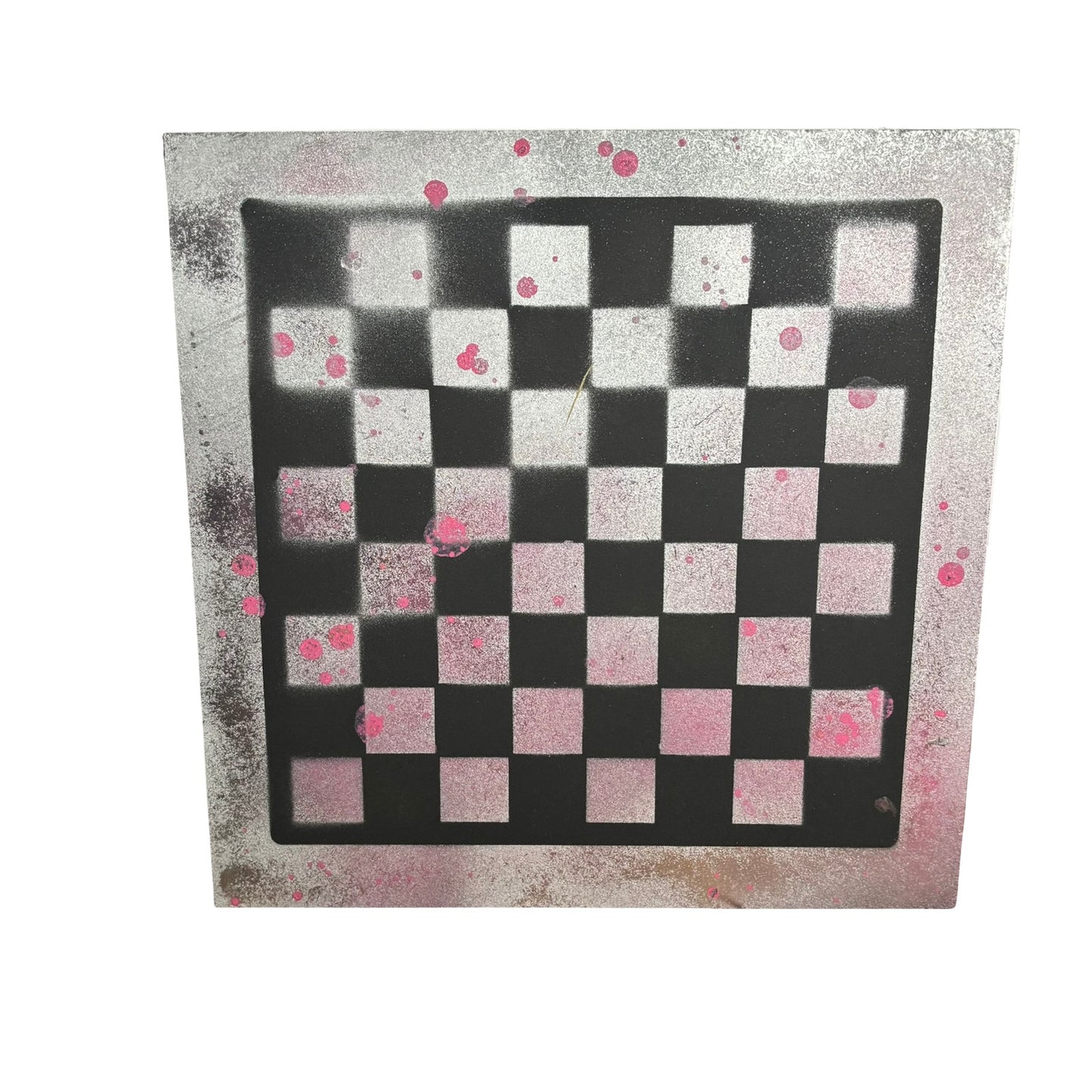 Bubbly Pink - Painted Chess Board