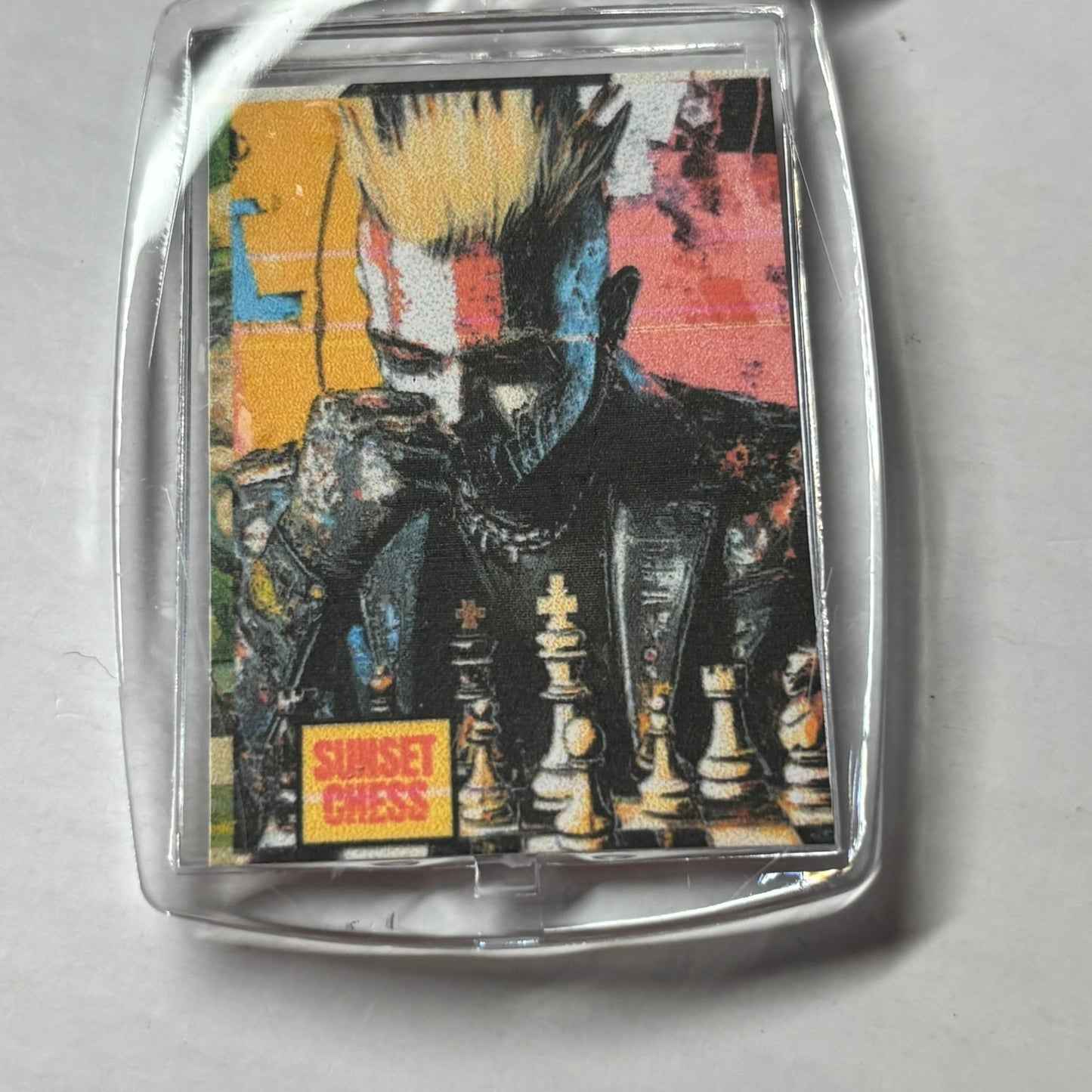 Rockstar - Chess  Photo Keychain