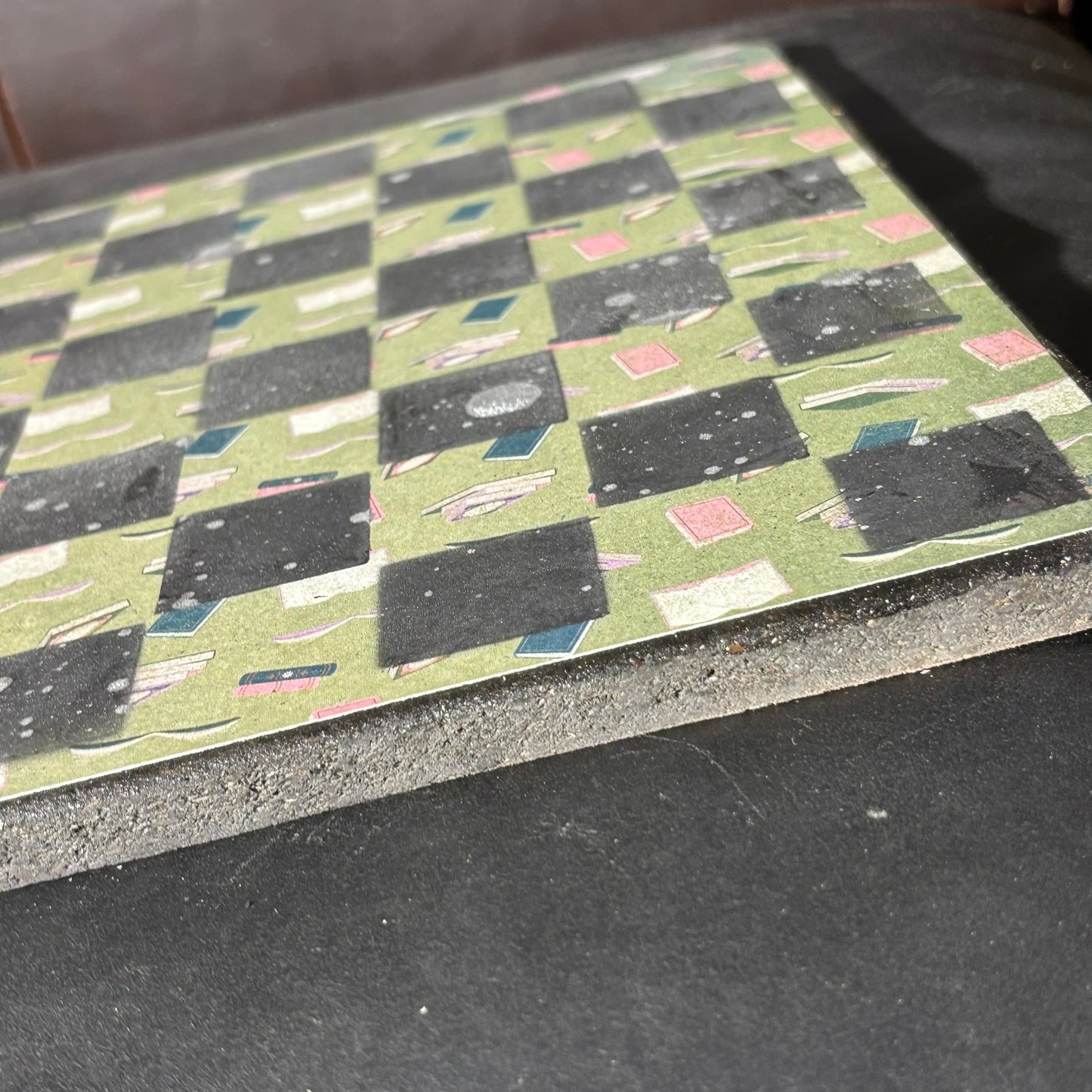 Green Books - Scrapbook Chess Board