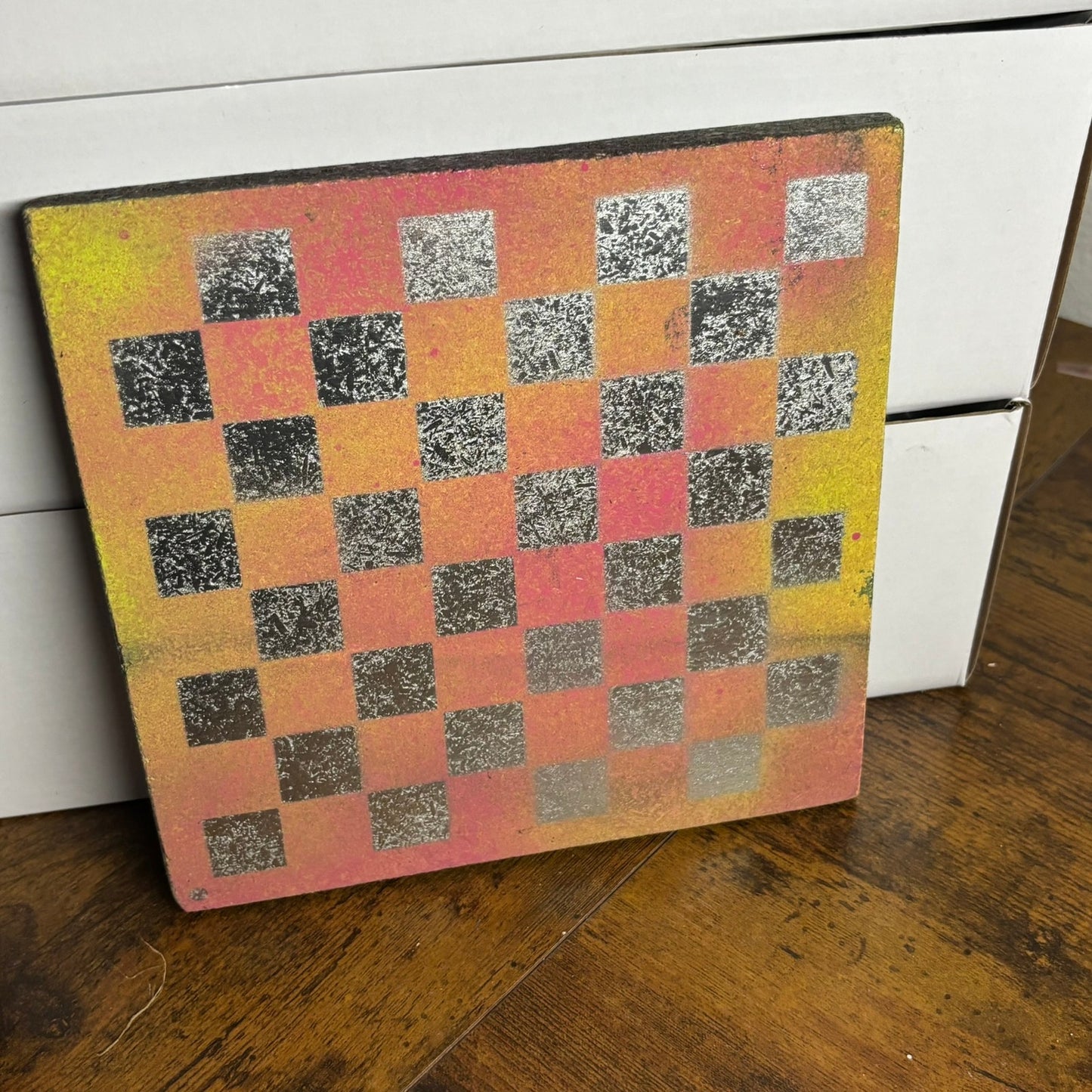 Mango Chrome - Painted Double Sided Chess Board