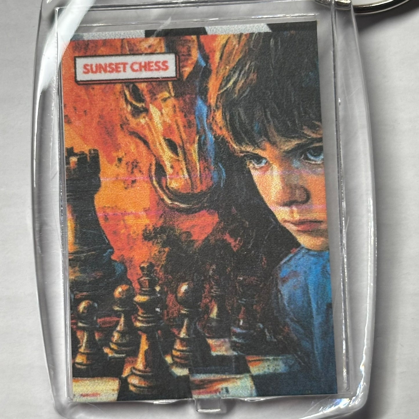 Fire Within - Chess  Photo Keychain