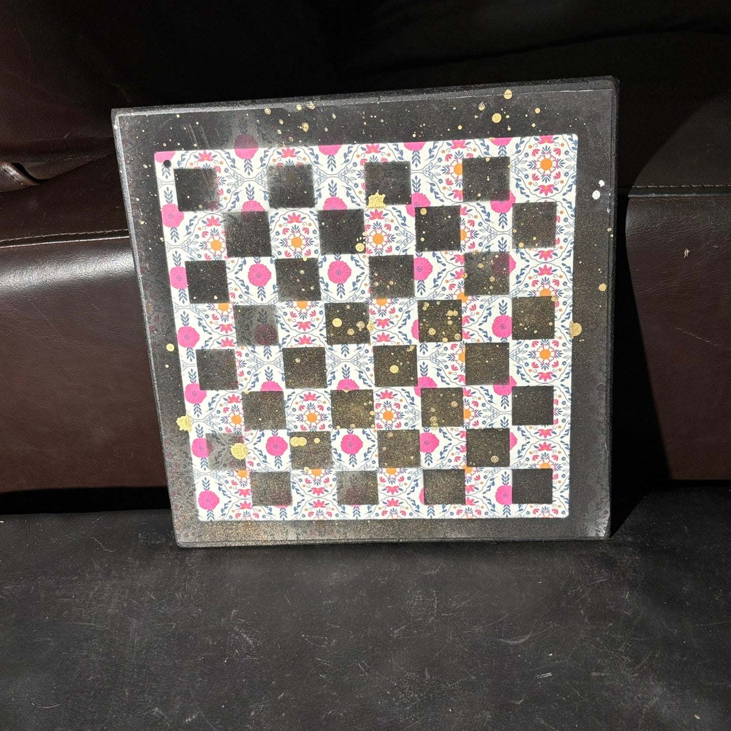 Classy Pattern - Scrapbook Chess Board
