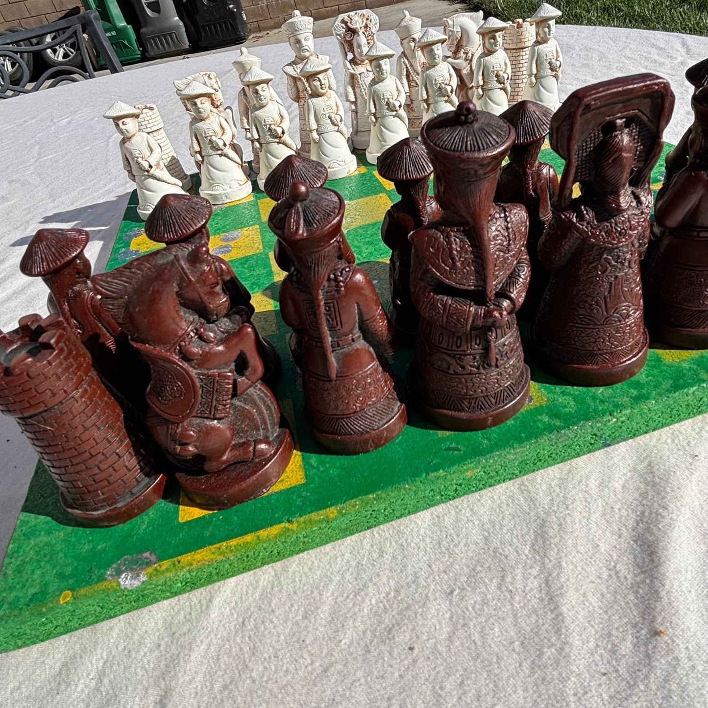 Green Bay Yellow Chrome Drip - Chinese Edition Chess Set
