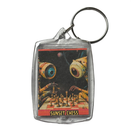 Robo Eyes - Chess  Photo Keychain