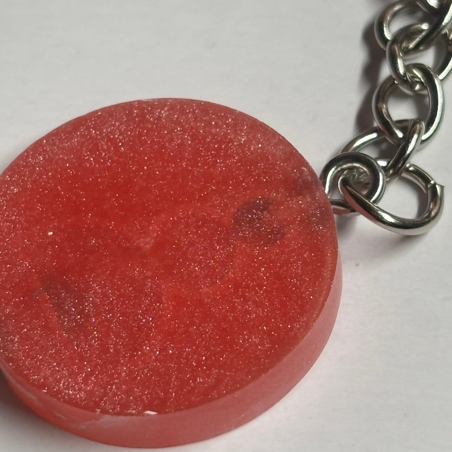 Orange Red Pawn - Handmade Resin Keychain - Flat Edition
