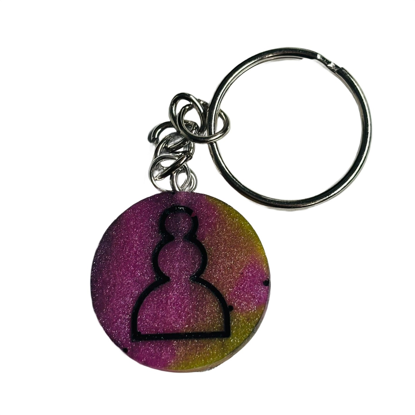 Smoosh Pink Pawn - Handmade Resin Keychain