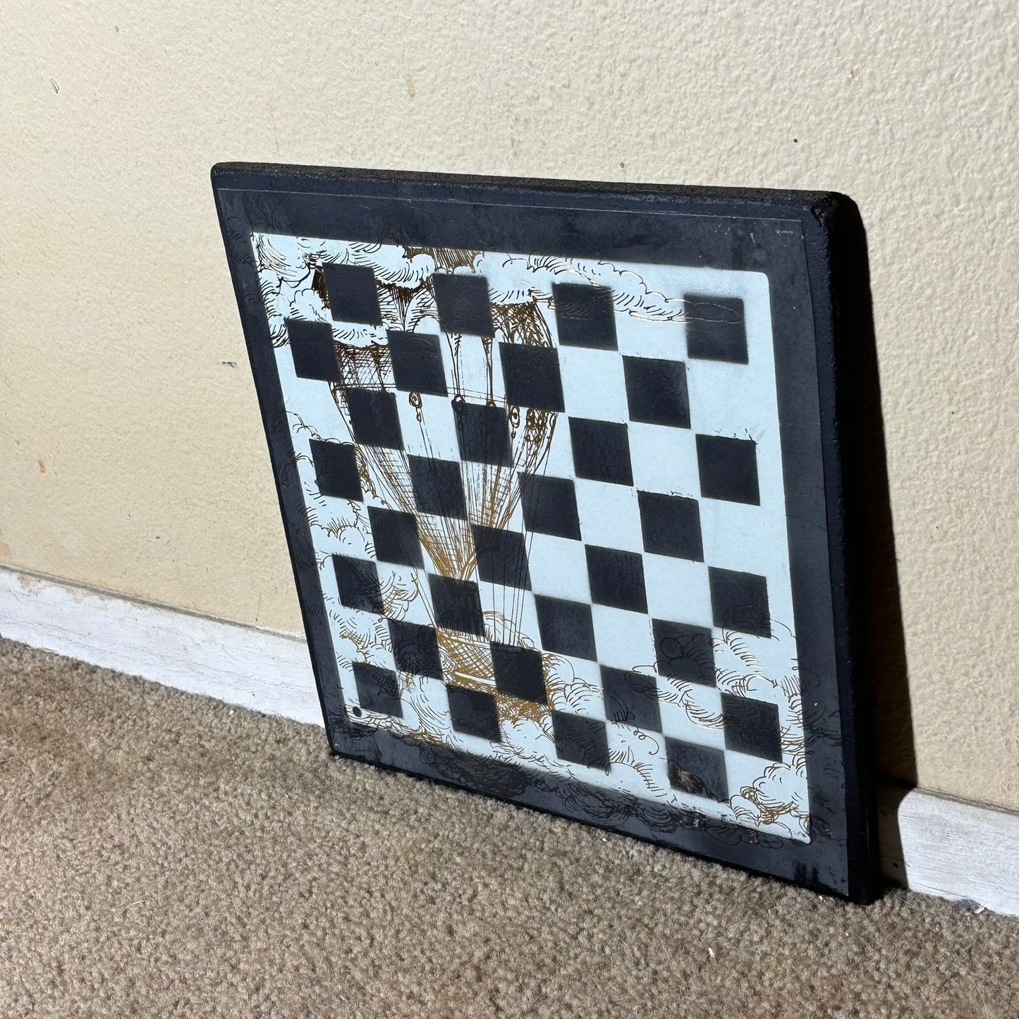 Golden Skies - Scrapbook Chess Board