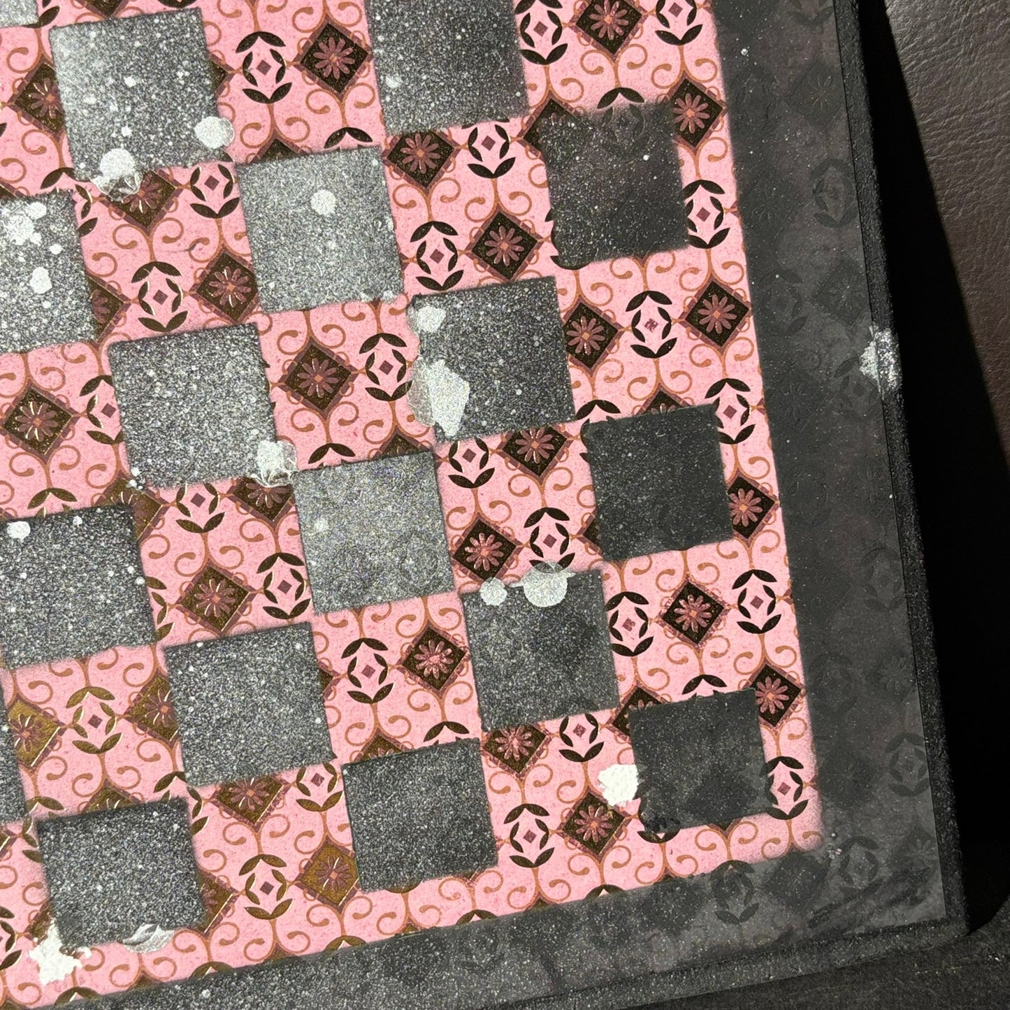 Supreme Peach - Scrapbook Chess Board