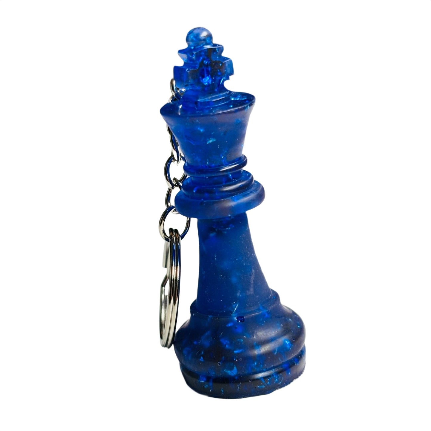 Navy Blue King - Handmade Resin Keychain