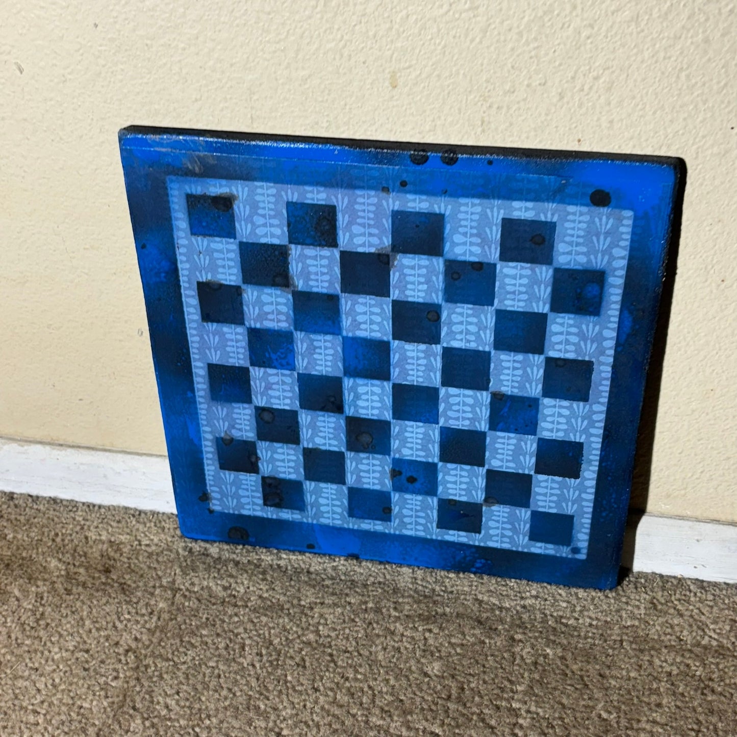 Flair Blue - Scrapbook Chess Board