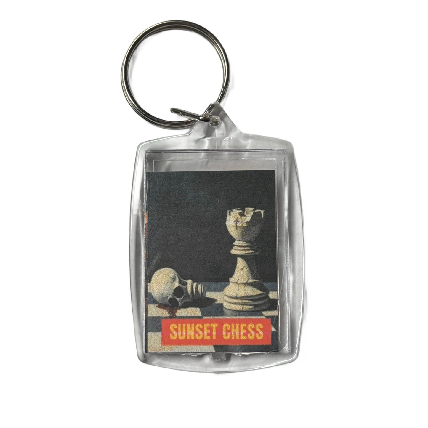 Knocked Off - Chess  Photo Keychain
